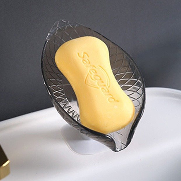 Portable Anti-slip Soap Holder Leaf Shape - লিফ শেইপ পোর্টেবল সোপ হোল্ডার