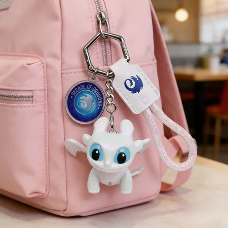 Toothless Light-Up Night Fury/White Fury Keychain