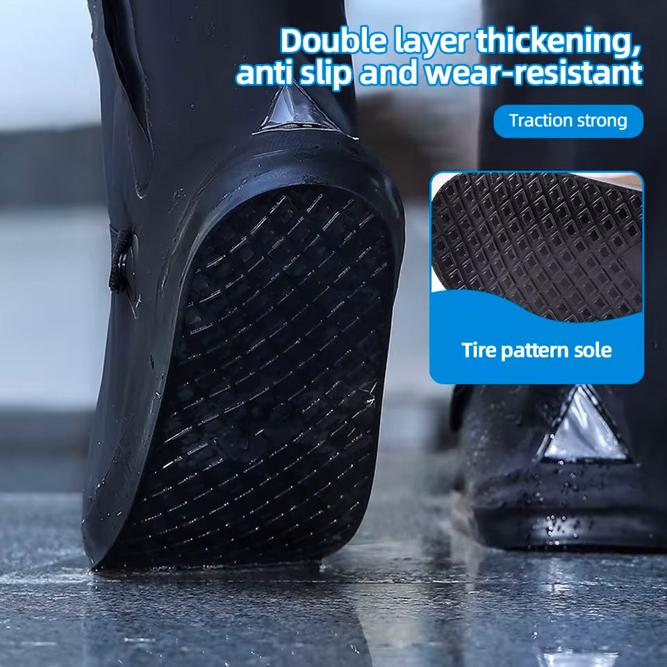Shoe Rain Cover - Waterproof & Reusable Long Shoe Cover For Man & Women