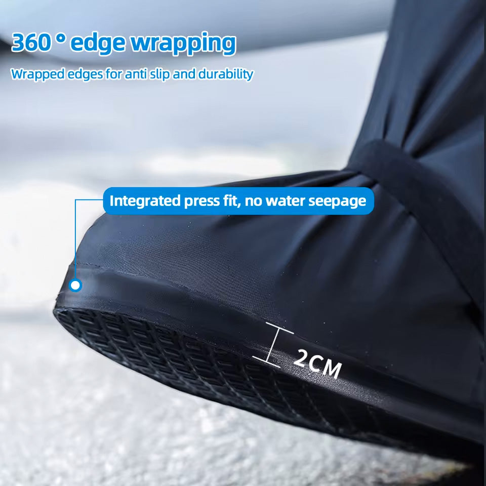 Shoe Rain Cover - Waterproof & Reusable Long Shoe Cover For Man & Women