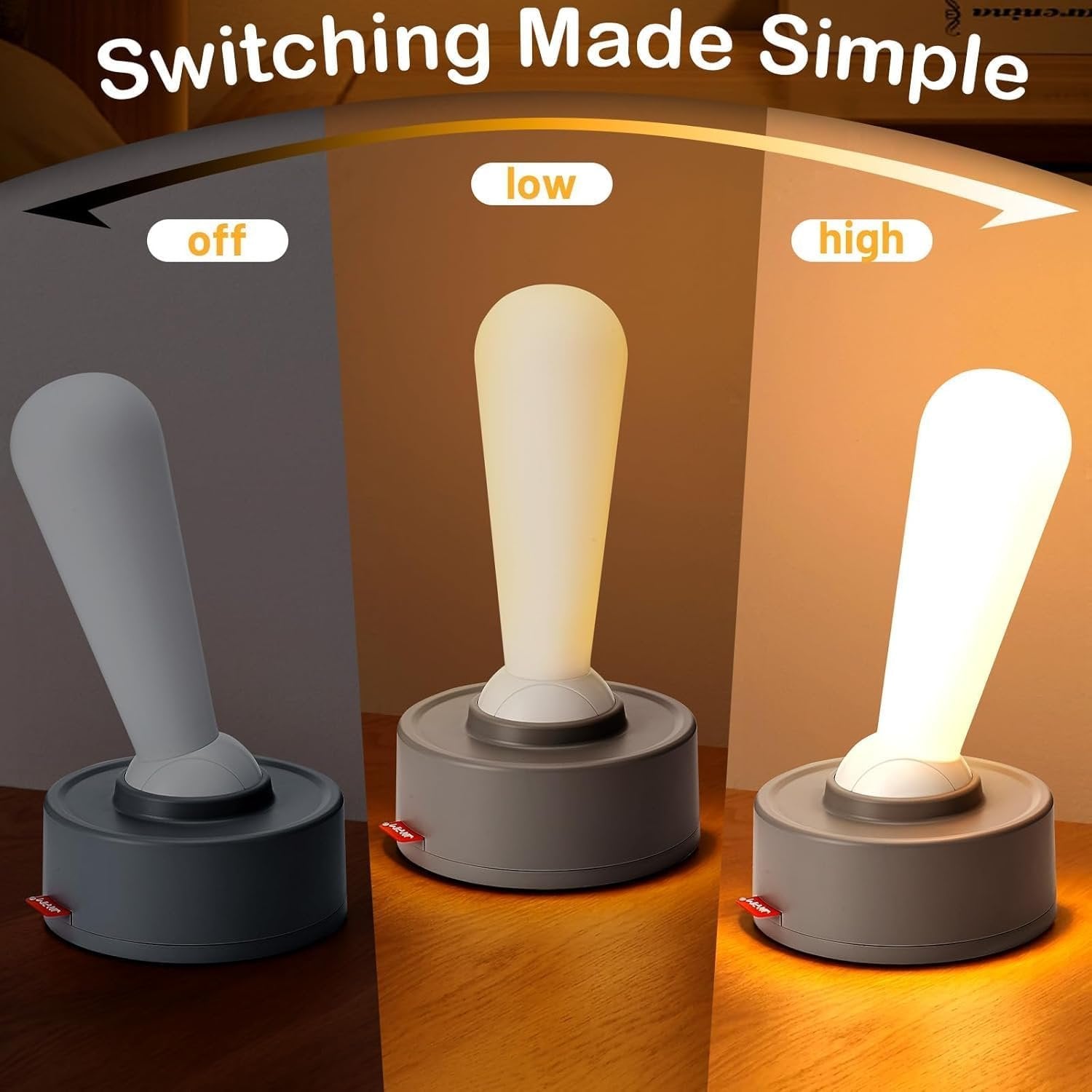 Joystick LED Table Lamp – Rechargeable, Adjustable & Multi-Purpose