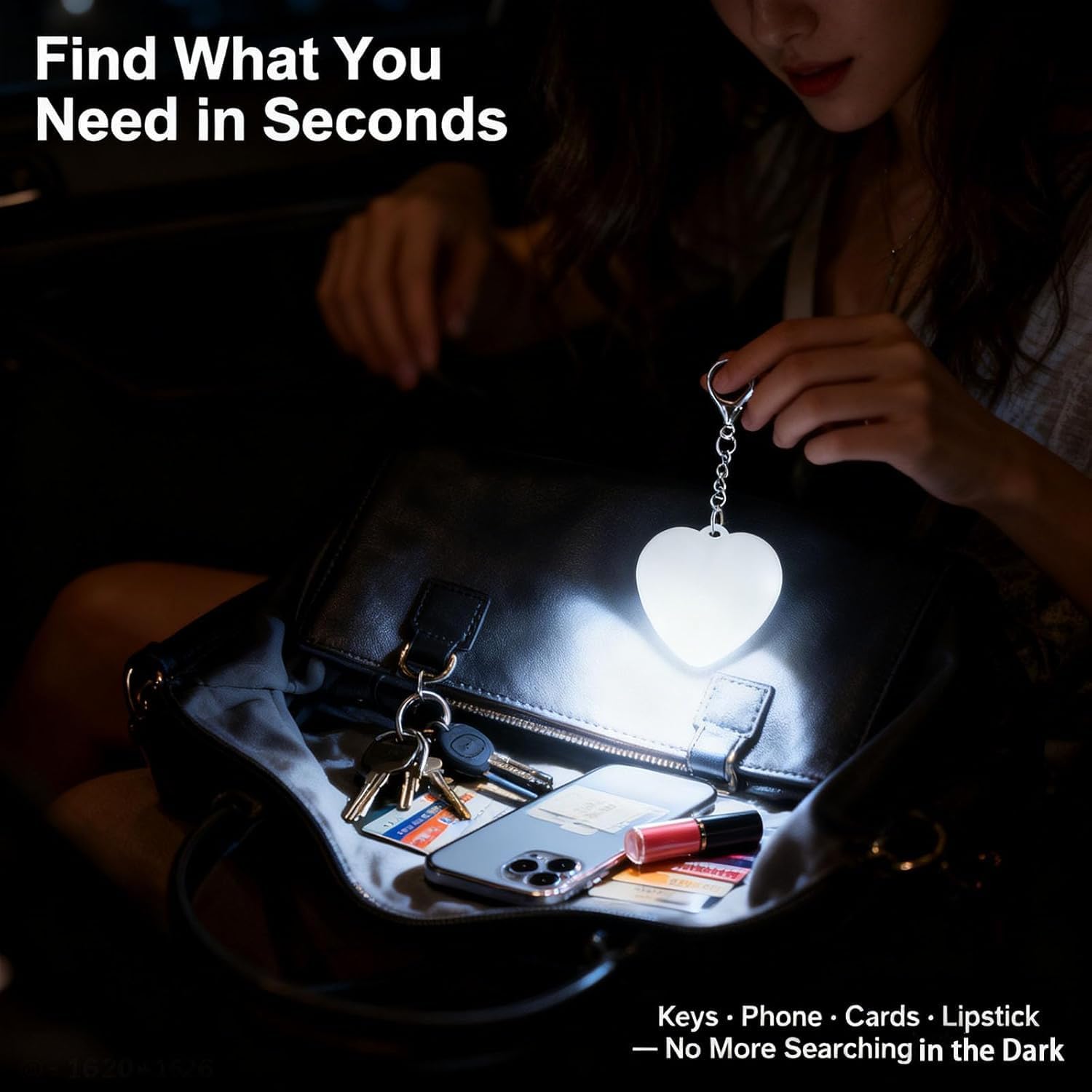 Rechargeable Smart Bag Light™ | Automatic LED Handbag Finder Light