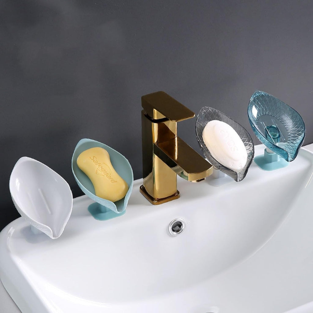 Portable Anti-slip Soap Holder Leaf Shape - লিফ শেইপ পোর্টেবল সোপ হোল্ডার