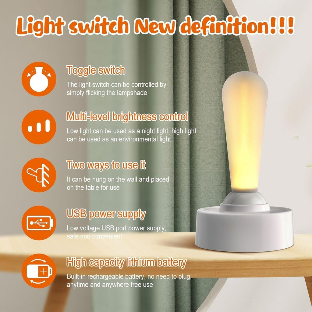 Joystick LED Table Lamp – Rechargeable, Adjustable & Multi-Purpose