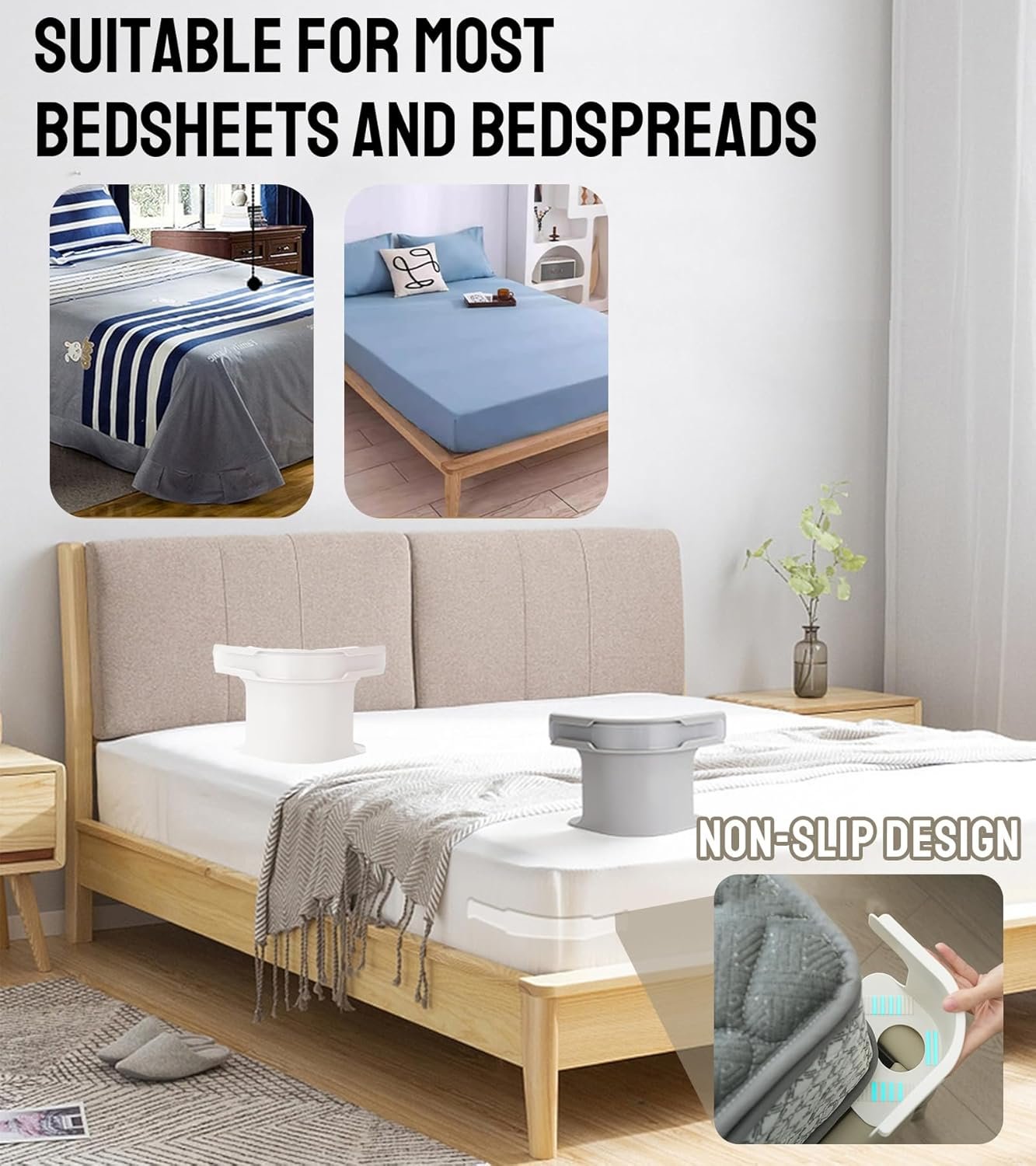 Smart Bedsheet Lock Holder for All Mattress Sizes (4 Pieces) – No More Sheet Slipping!