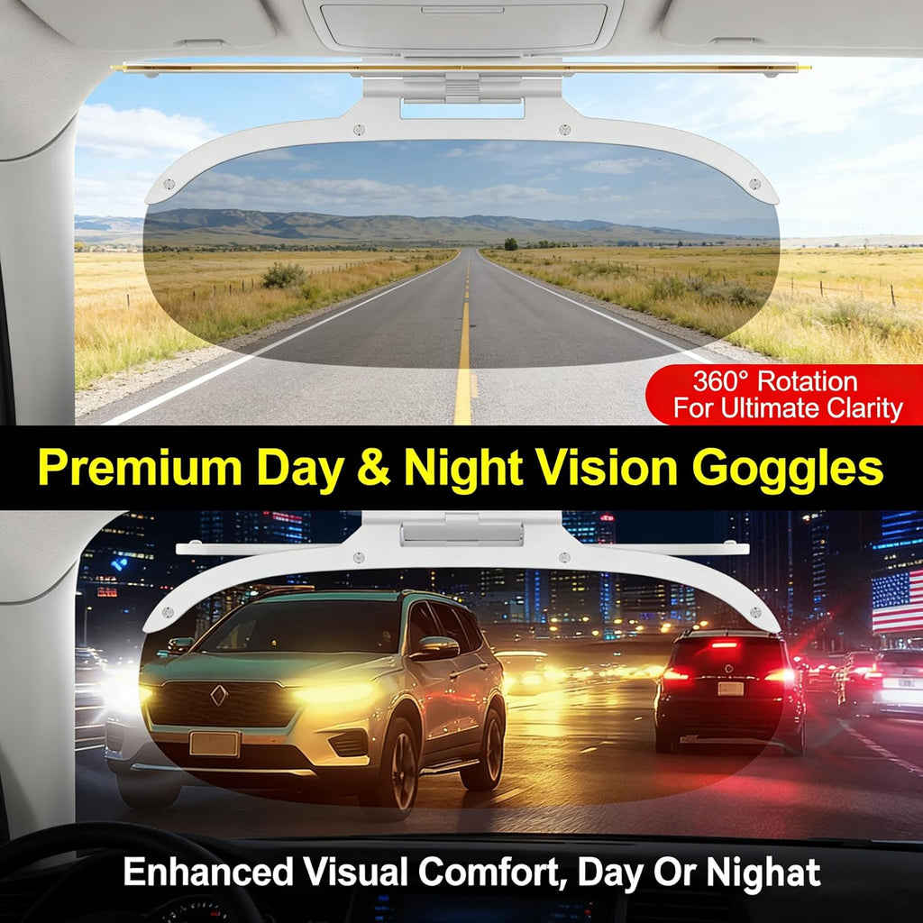 Car Visor Sun Shade Extender – Day & Night Anti-Glare Protection