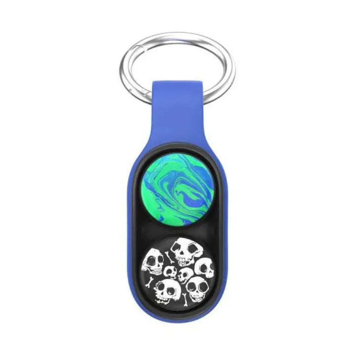 PopPuck Buckle Fingertip Fidget Magnetic Toy + Keyring