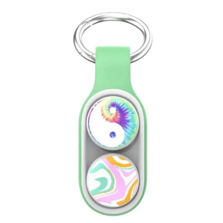 PopPuck Buckle Fingertip Fidget Magnetic Toy + Keyring