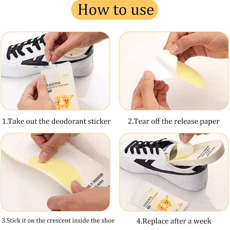 Shoes Deodorant Sticker (10pcs) – Foot Odor Remover & Freshness Patch