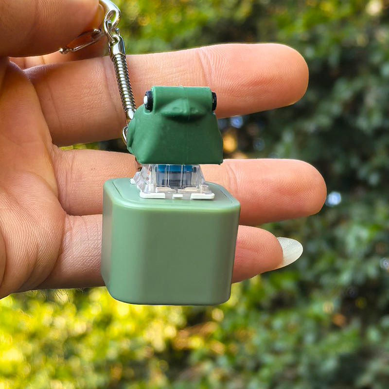 Creative Frog Sound & Light Keychain – Stress Relief Gadget
