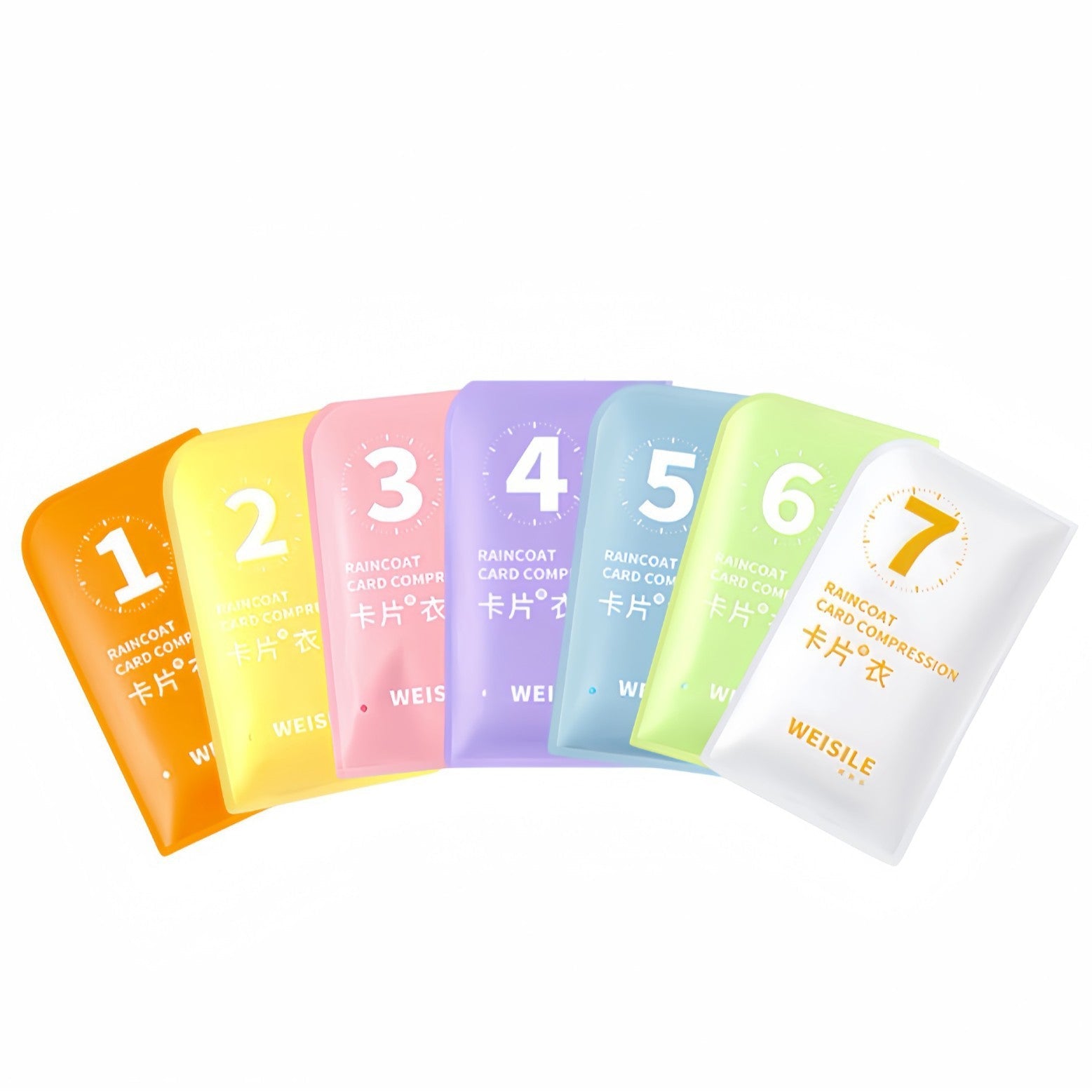 Pocket Raincoat For Adults 7 Combo Pack | Multiple Color