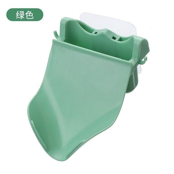 2 Pieces Wall-Mounted Leaf Shape Soap Holder with Hook & Storage